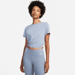 Nike Dri-FIT One Luxe Women's Twist Cropped Short-Sleeve Top~ size L